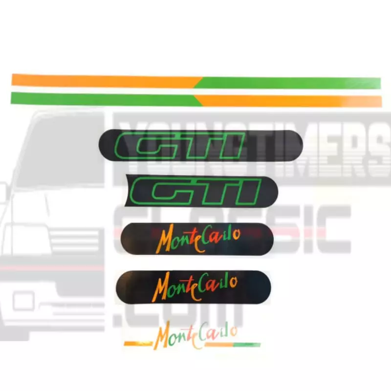 Aufkleber Peugeot 205 Monte Carlo kompletter Bausatz