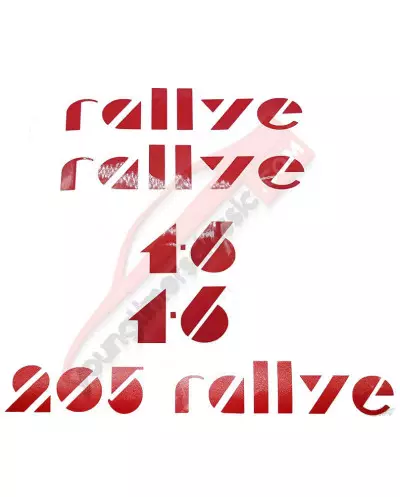 Stickers Peugeot 205 Rallye 1.6 sticker