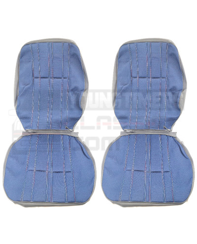 Garniture de sièges complète Peugeot 205 CJ tissu jeans bleu housse complète