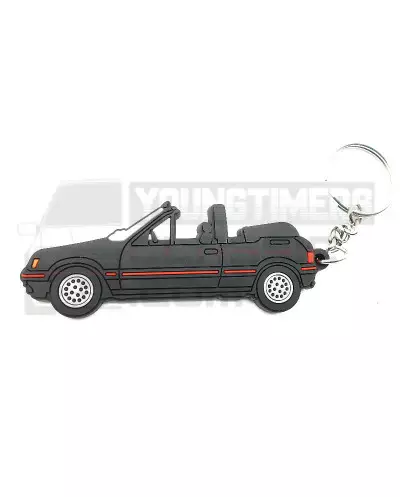 キーホルダープジョー205CTIブラック