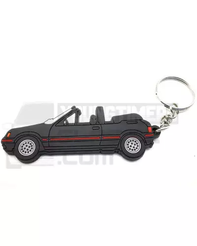 Peugeot 205 CTI porta-chaves de borracha PVC cor preta