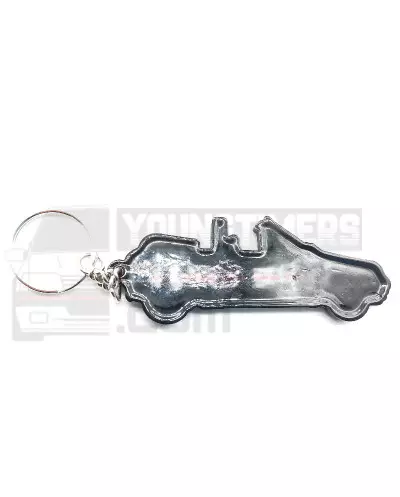 キーホルダー プジョー 205 CTI カブリオレ ブラック、ソフトキーホルダー素材