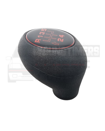 Gear knob 205 CTI BE1 5 speed red and black dot