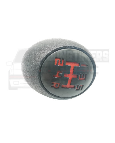 Gear knob 205 GTI BE3 5 speed red grid