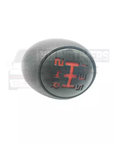 Gear knob 205 GTI BE3 5 speed red grid