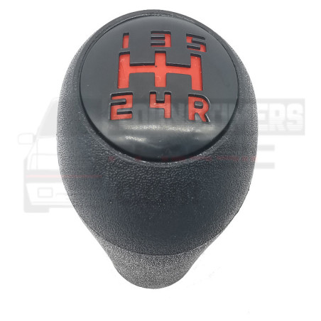 Gear knob 205 GTI BE3 5 speeds red grid