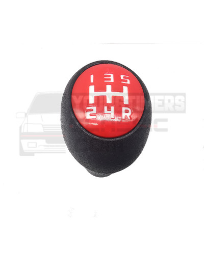 Gear knob Peugeot 205 5 speed red