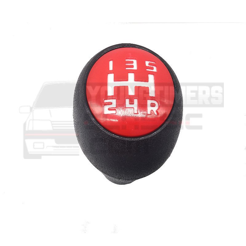 Gear knob Peugeot 205 5 speed red