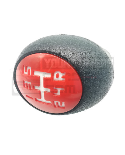 205 5-Gang-Knopf mit rotem und weißem Kunststoffpunkt