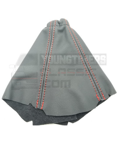 Gray leather gearshift gaiter for Peugeot 205 CTI