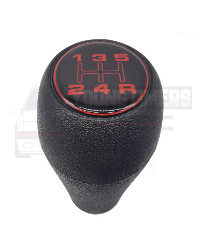205 GTI BE3 gear lever knob with black leather gaiter stitching