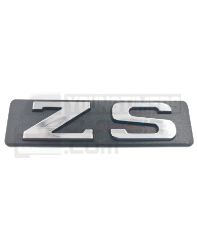 Monogramme ZS de coffre Peugeot 104 chrome