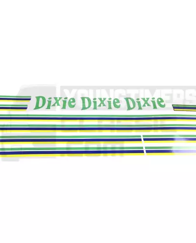 Stickers Peugeot 205 Dixie zijstrips kofferbak custode