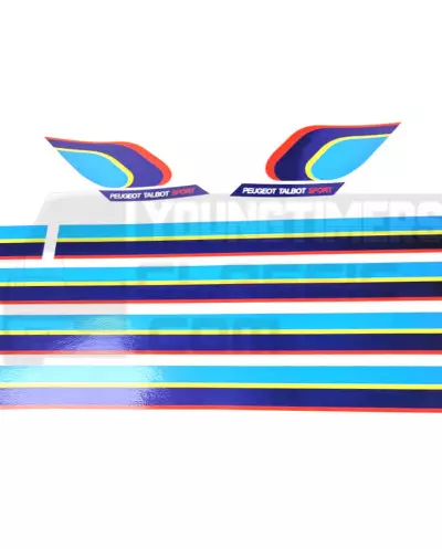 Aufkleber Peugeot 205 RALLYE Kofferraumaufkleber Seitenband