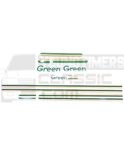 Peugeot 205 Green Stickers kit décoration complet