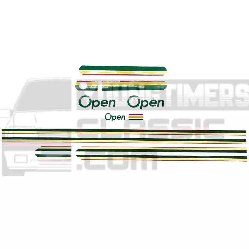 Stickers 205 Open complete sticker kit trunk wing
