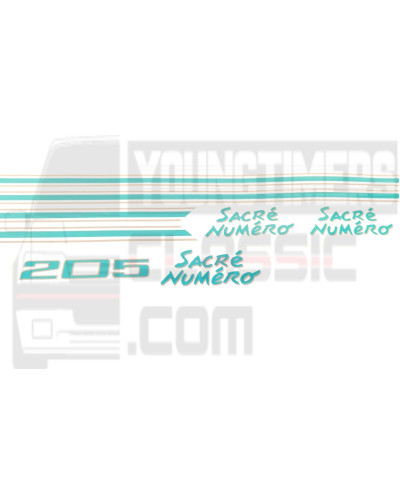 Stickers Sacred number for Peugeot 205