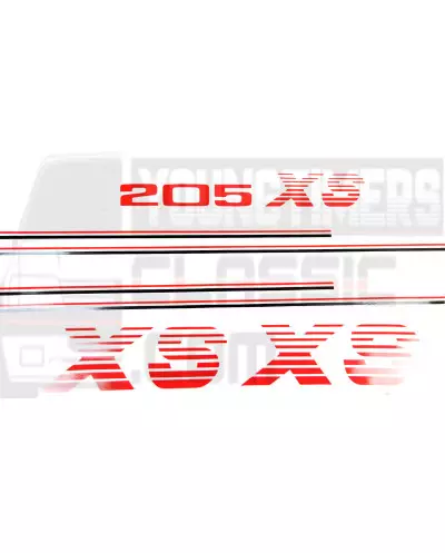 kit déco 205 XS autocollant carrosserie