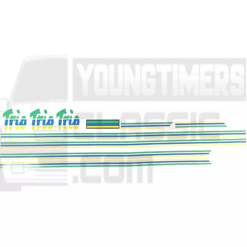 Stickers Peugeot 205 TRIO sticker sideband