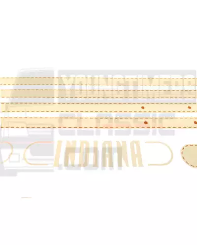 Stickers Peugeot 205 Indiana custode trunk sideband