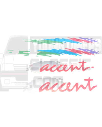 Stickers van custode Peugeot 205 Accent