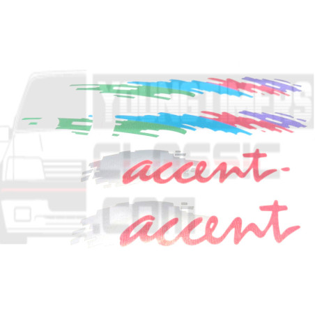 Pegatinas de custode Peugeot 205 Accent