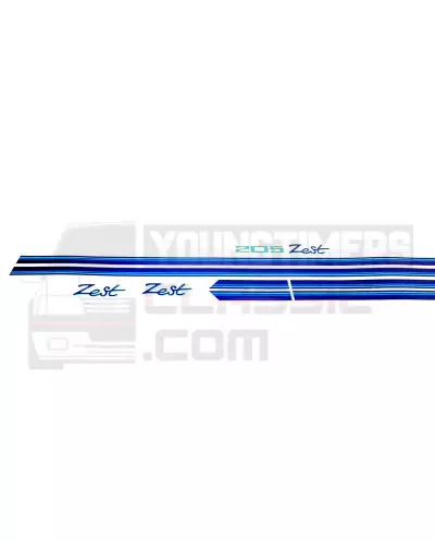 Stickers Peugeot 205 Zest kit complet Autocollant bande latérale coffre