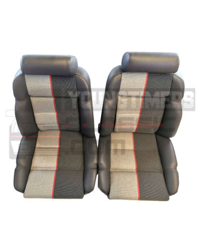 Garnitures de sièges avant Ramier Peugeot 205 GTI en simili cuir anthracite
