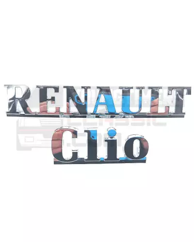 Logotipo del maletero del Renault Clio Williams