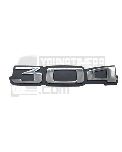 Monograma 304 cromado para Peugeot 304 emblema corporal