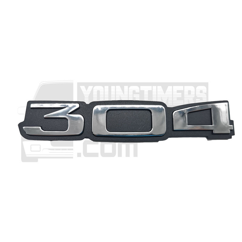 Monograma 304 cromado para Peugeot 304 emblema corporal