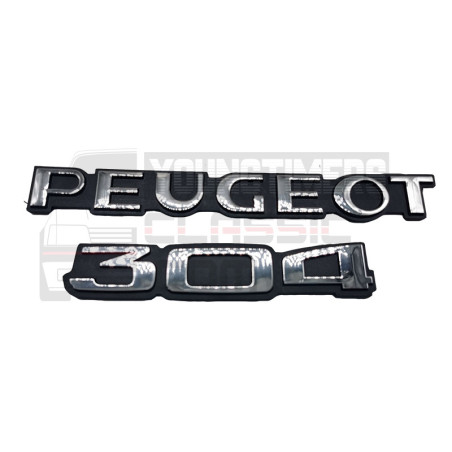 Monogramma Peugeot 304 cromato