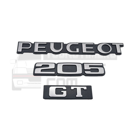 Logotipo del maletero Peugeot 205 GT