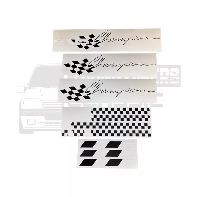 Adesivos Peugeot 205 Champion kit completo