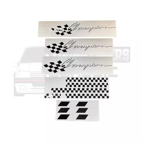 Adesivos Peugeot 205 Champion kit completo