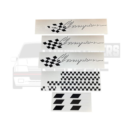 Stickers Peugeot 205 Champion kit complet