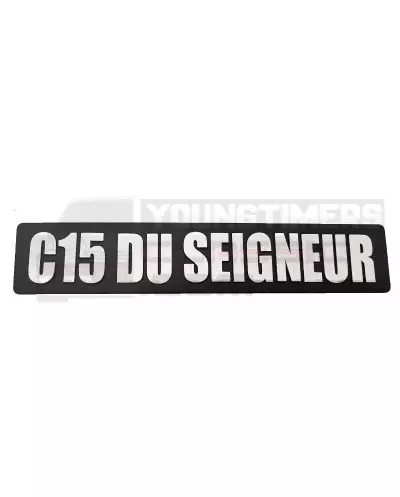 Citroen C15 kofferbak monogram van de heer