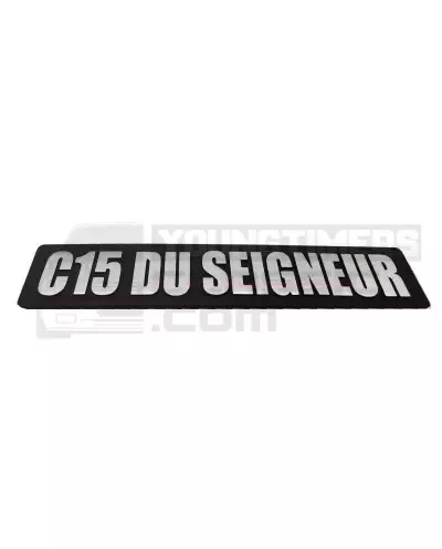 Citroen C15 kofferbaklogo van de heer