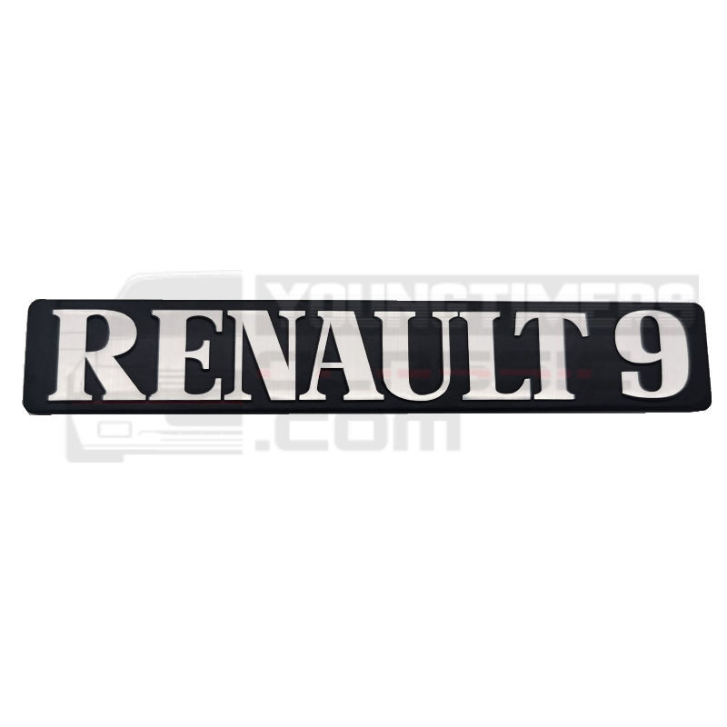Renault 9 monograma del maletero