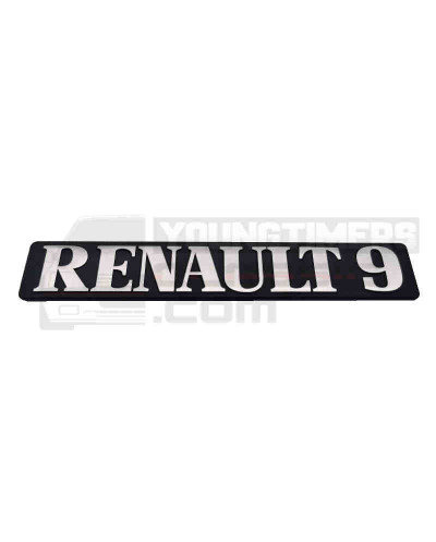 Kofferbak logo Renault 9 plastic embleem R9 Turbo.