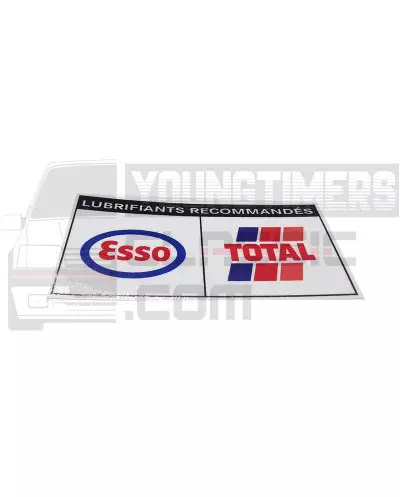 Pegatina para Peugeot 205 309 405 esso total