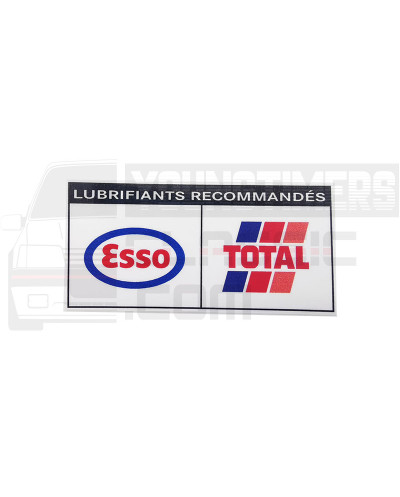 Stickers esso total  pour Peugeot 205 309 405