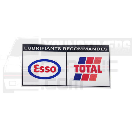 Stickers Peugeot 205 309 405 esso total