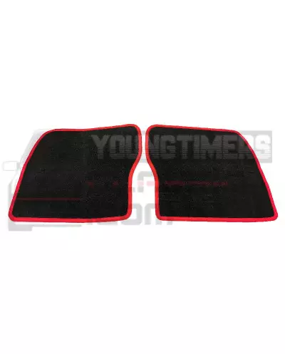Tapetes traseiros vermelhos e pretos para Peugeot 309 GTI