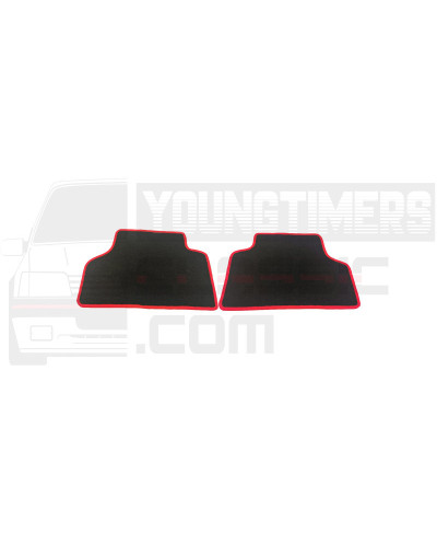 Tapis arrière rouge et noir  205 Rallye