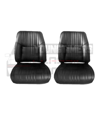 Garnitures de sièges avant simili cuir noir alpine A110 1300/1600S