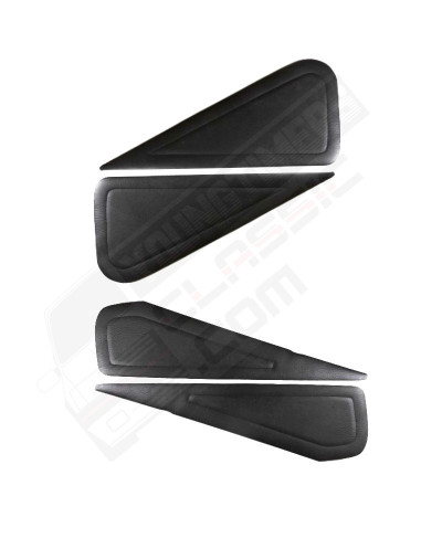 Paneles de puertas Alpine A110 imitación cuero negro