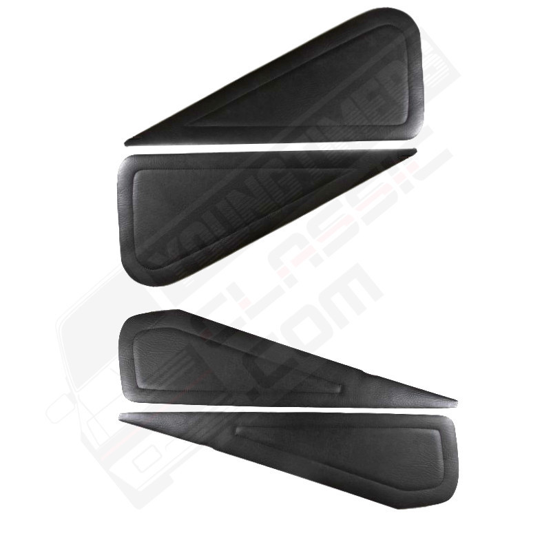 Alpine A110 painéis de porta imitação de couro preto