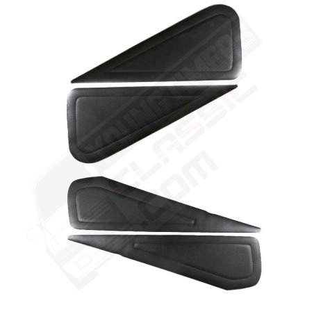 Panneaux de porte Alpine A110 simili cuir noir