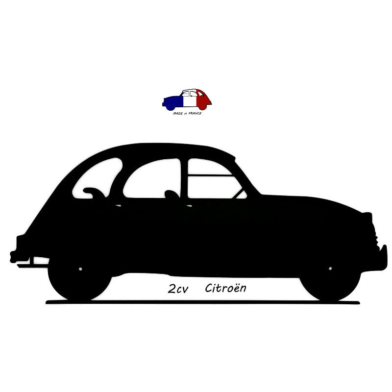 Placa metálica 2CV Francés hecho a mano